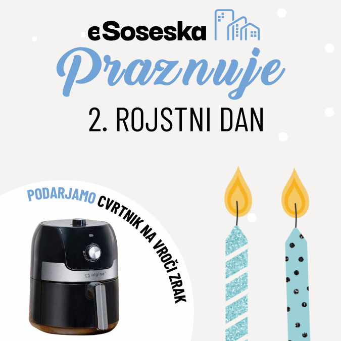 eSoseska praznuje 2. rojstni dan - Nagradna igra